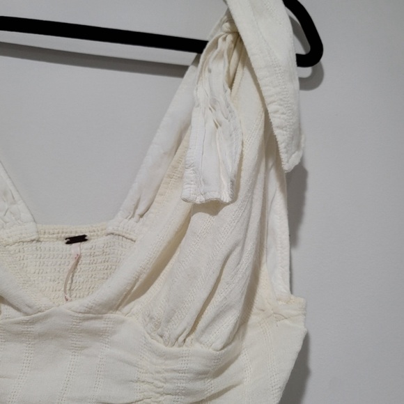 Free People Eva Rouched Tie Crop Top Size Large - Picture 7 of 14